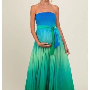 Blue Maternity Dress